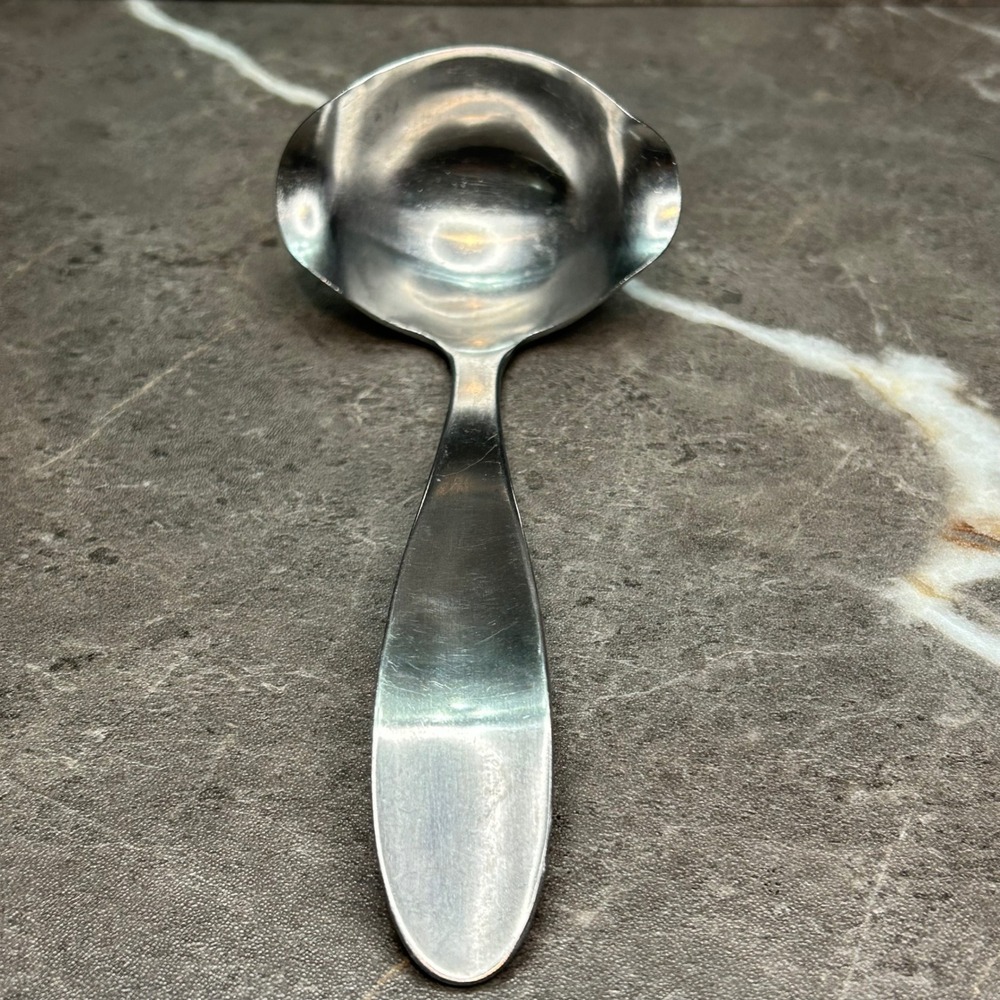 Vintage Stainless Steel Japan Double Spout Gravy Sauce Ladle Mid Century Modern